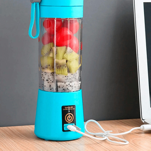 Mini Liquidificador Mixer Juice Usb Recarregável 6 Lâminas