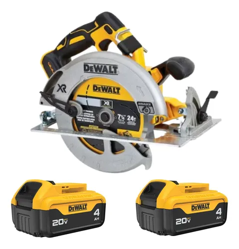comprar Serra Circular A Bateria 20v Dcs570 Dewalt + 2 Baterias 4ah