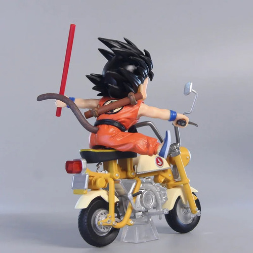 Figura De Goku Niño En Motocicleta Dragon Ball 15 Cm
