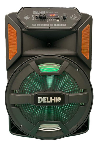 Parlante Portátil Con Bluetooth 15 Pulgadas 5000w Microfono Color Negro