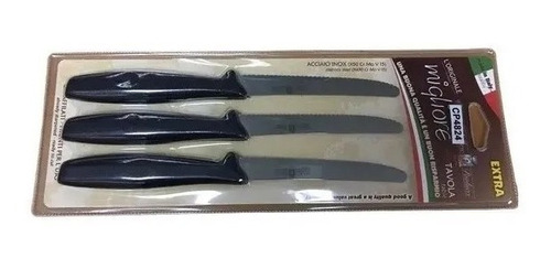 Set 3 Cuchillos Cocina Sierra Cp4824 Paolucci F. Xavi