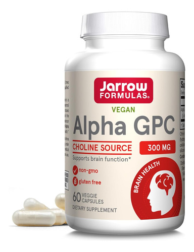 Jarrow Formulas Alpha Gpc, Soporta Funcion Cerebral, 300 Mg,