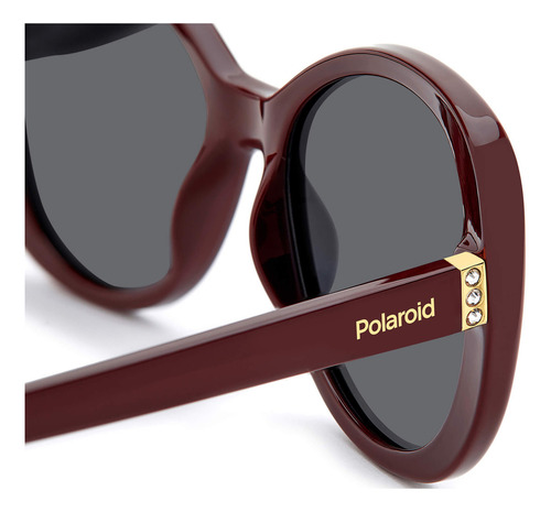 Lentes Sol Polaroid Mujer Burgundy 206354lhf55m9
