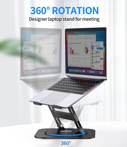 Aoevi Soporte Ajustable Para Laptop Con Base Giratoria De 36