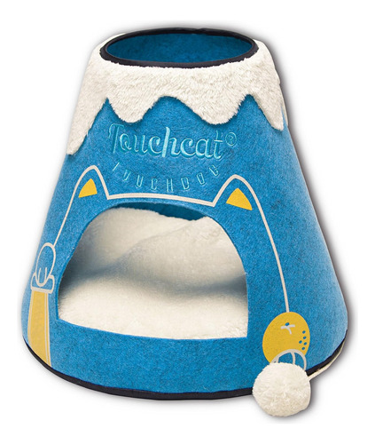 Cama Triangular De Diseño Para Mascotas, Tumbona Con Juguete