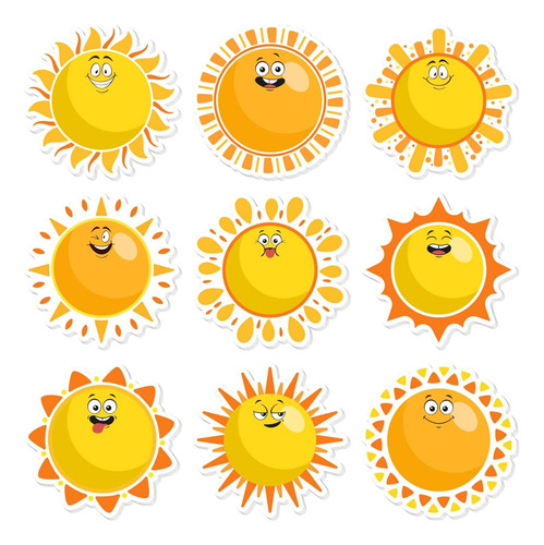 Bloques De Notas Jarthenaamcs Sol Notas Pegajosas Lindas, 9
