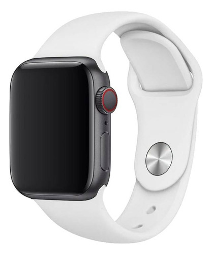 Malla Blanca De Silicona Original Apple Watch 44-45mm