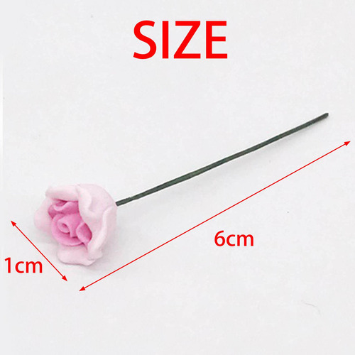 3 X 10 Piezas De Flores Rosas Artificiales Para Casa De