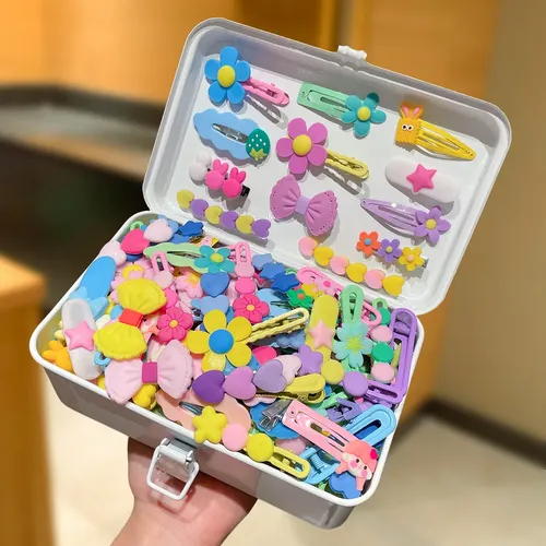 56pcs Presilhas De Cabelo Florais Fofas Para Meninas ! | MercadoLivre