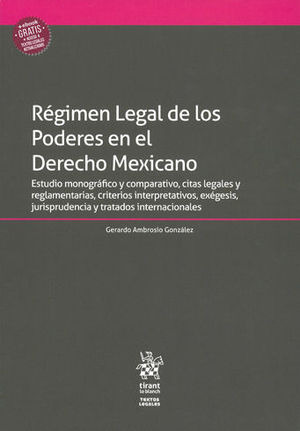 Libro Régimen Legal De Los Poderes En El Derecho Mexican Nku