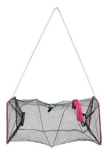 A*gift 2x Trampa De Pesca Plegable Rojo Cangrejo Langostino