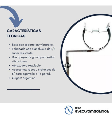 Imagen 6 de 10 de Soporte Bomba Presurizadora Grande Mensula Tip 2 Upa 120