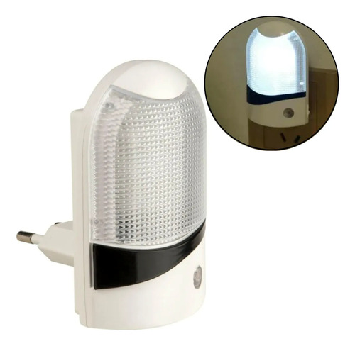 Abajur Tomada C/ Sensor Luminosidade Led Noturno Bivolt
