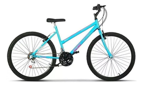 Bicicleta Ultra Feminina Aro 24 - 18 Velocidades - Azul Bebe