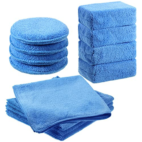 12 Pack Microfiber Applicator Pad Microfiber Sponge For...