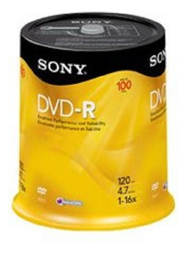 Dvd Virgen Sony 100dmr47r Bulk X 100