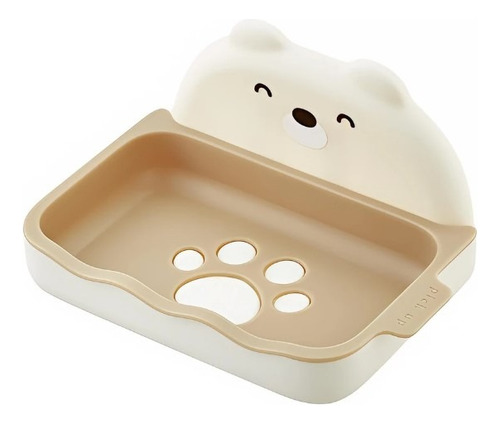 Jabonera Oso Osito Diseño Infantil Niños Baño Color Adhesiva