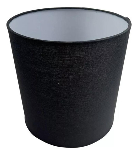 Mini Cupula De Abajur 15x14,5x14,5cm Tecido Preto Soq 3 ,5cm