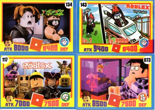 100 Cards Roblox = 25 Pacotes Fechados