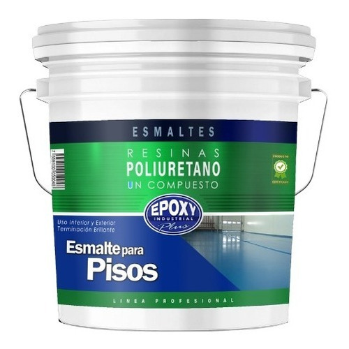 Epoxico Esmalte  Pisos Poliuretano Verde Pasto Tineta20lts