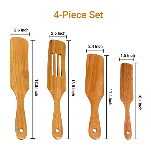 Juego De 4 Piezas De Madera De Acai, Como Se Ve En La Televi