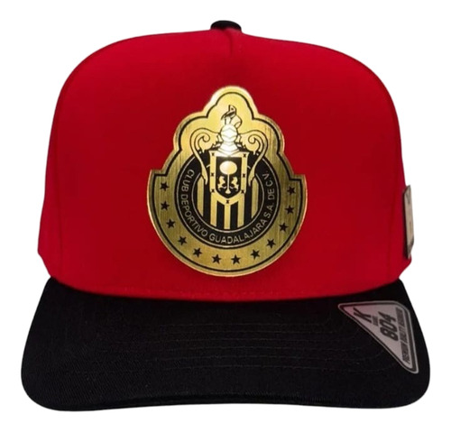Gorra Chivas Rayadas Rebaño Sagrado Rojiblancos Campeonísimo Rojo Unitalla Lisa