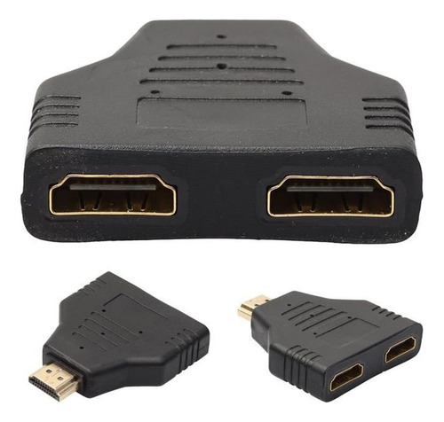 Adaptador Divisor Hdmi Macho A Dual Hembra De 1 A 2 Vías Par