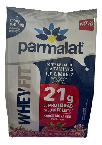 Wheyfit Parmalat Sabor Morango 450g