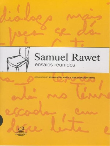 Samuel Rawet: Ensaios Reunidos: Ensaios Reunidos, De Leonardo, José. Editora Civilização Brasileira, Capa Mole Em Português