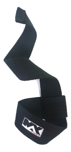 Fita Strap Max Force Musculação Preta