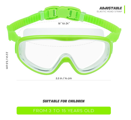 Gafas De Natación Para Niños, Sin Fugas, Antiniebla,