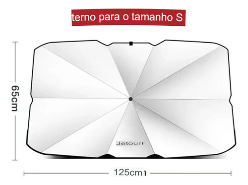 Quebra Sol Para Brisa Carro Protetor Solar Guarda Chuva