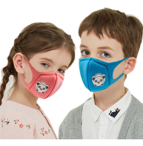 Mascarilla Niños Mascara Reutilizable Anti Smog Polvo Colore