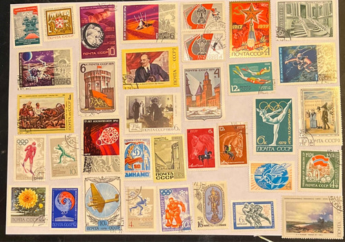 Sello Postal Rusia Cccp 210 Sellos Correo Urss 1960, S/uso