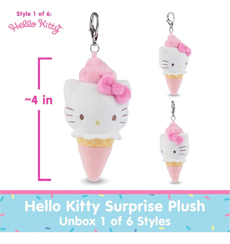 Peluche Sorpresa Sanrio Hello Kitty Y Amigos - Helado Miniat