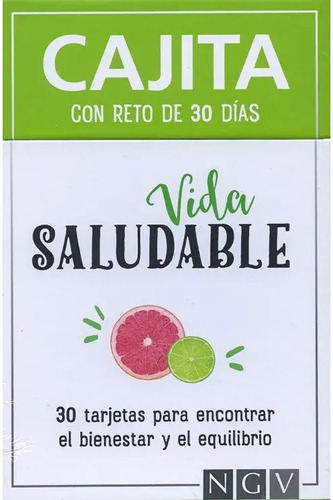  Vida Saludable Cajita Con Reto De 30 Días Estuche Tarjetas