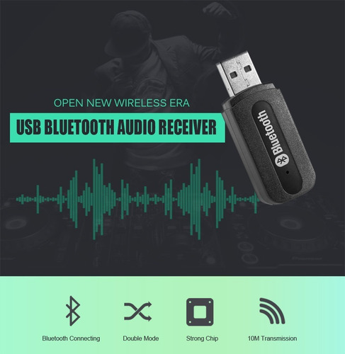 Imagen 8 de 10 de Receptor Adaptador Audio Usb Bluetooth Jack 3.5mm Aux Auto®