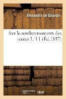 Sur Le Remboursements Des Rentes 5, 4 1 - Alexandre De Gi...