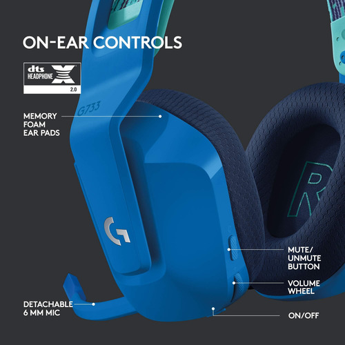 Auriculares De Juegos Inalámbricos Logitech G733 Lightspeed