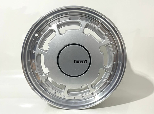 Jogo De Rodas Aro 17 4x100 P-slot Pirelli Gol Saveiro Parati Cor Prata Diamantado 4x100
