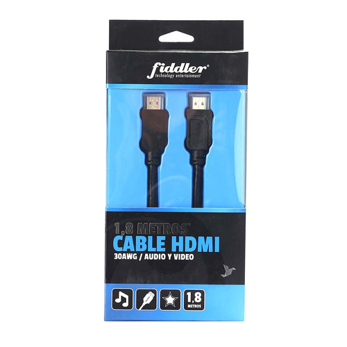 Cable Hdmi Fiddler 30awg 1,8 Metros