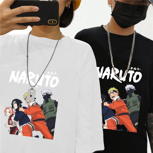 Camisas Para Niños 2pc Camisetas Para Parejas Naruto Kakashi 