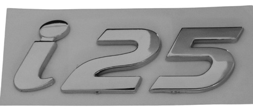 Emblema I25 Cromado  Hyundai  Accent Modelo 2012.