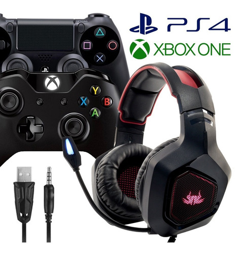 Fone Headset Gamer Microfone Play 4 Ps4 Xbox Pc Celular F25