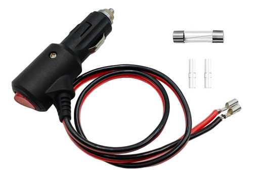 Plugue De Isqueiro Rwujilong 12v Com Interruptor 15a, Cabo D