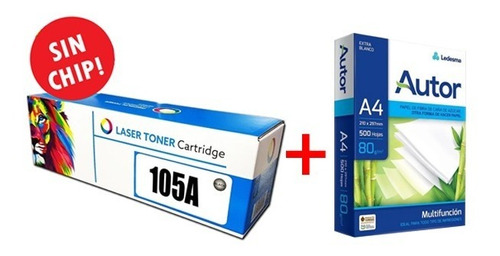 Toner Alternativo P/ Hp 137fnw S/ Chip + Resma Autor 80 Grs