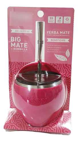 Mate Keep Acero Inoxidable + Bombilla Big Mate