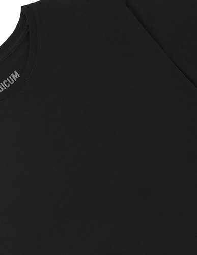 Playera Basica Hombre Premium Cuello Redondo Slim Fit Negra