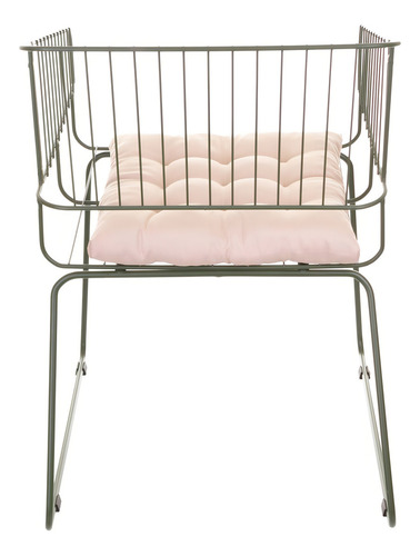 Conjunto Com 4 Cadeiras Para Sala De Estar Texas Verde Bhwt