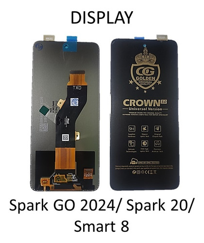 Pantalla 3/4 Spark Go 2024/ Spark 20/ Smart 8